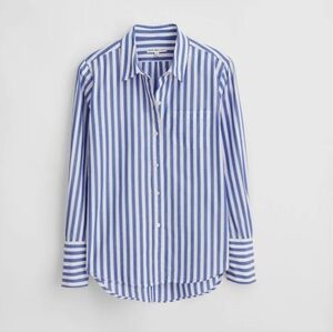 Alex Mill Wyatt Shirt Blue White Button Up Casual Striped Shirt